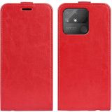 Voor Oppo Realme Narzo 50a R64 Textuur Verticale Flip Leren Case met Kaart Slots &amp; Fotolijst