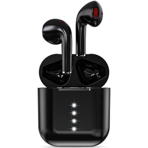 M2 Smart Noise Reduction Touch Bluetooth-oortelefoon met oplaaddoos &amp; batterij-indicator  ondersteunt automatisch koppelen &amp; Siri en bellen (zwart)