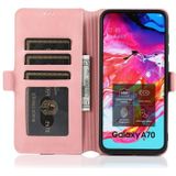 Voor Samsung Galaxy A70 Retro Magnetic Closing Clasp Horizontale Flip Lederen case met Holder &amp; Card Slots &amp; Photo Frame &amp; Wallet (Rose Gold)