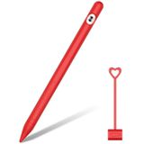 Geschikt voor Apple Pencil1 Generation StylusTouch pen silicone beschermkap pendop (rood)