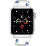 Vierkante gesp transparante horlogeband voor Apple Watch Series 7 45 mm / 6 &amp; SE &amp; 5 &amp; 4 44mm / 3 &amp; 2 &amp; 1 42 mm
