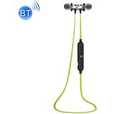 AWEI A980BL Wireless Sport Bluetooth magnetische Earbud Stereo oortelefoon met draad Control + Mic  steun Handfree bellen  voor iPhone  Samsung  HTC  Sony en andere Smartphones(Green)