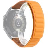 Voor Samsung Galaxy Watch 3 45mm Siliconen Magnetische Vervanging Strap Horlogeband (Oranje Geel)