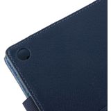 Sony Xperia Z2 10.1 Tablet horizontaal Litchi structuur PU leren Flip Hoesje met houder (donker blauw)