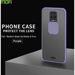 Voor Xiaomi Redmi Note 9S / Note9Pro MOFI Xing Dun-serie Doorzichtige frosted PC + TPU Privacy Anti-glare Shockproof All-inclusive Protective Case(Paars)