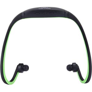 SH-W1FM leven waterdichte Sweatproof Stereo draadloze sport oordopjes koptelefoon In-ear Headphone Headset met Micro SD-kaart  voor slimme telefoons &amp; iPad &amp; Laptop &amp; Notebook &amp; MP3 of andere Audio-apparaten  maximale SD Card Storage: 8GB(Green)