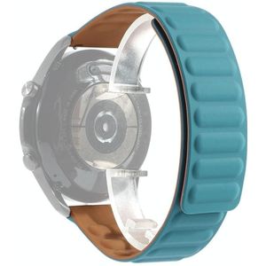 Voor Samsung Galaxy Watch 3 45mm Siliconen Magnetische Vervanging Strap Watchband (Cape Blue)