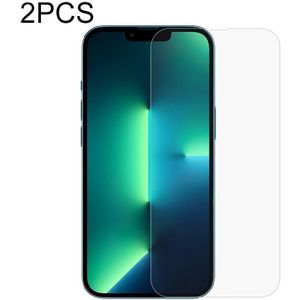 2 stks rock 0.33mm HD grenzeloos gehard glasfilm voor iPhone 13 pro max