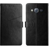 Voor Samsung Galaxy J2 Prime Y Stitching Horizontal Flip Leather Phone Case