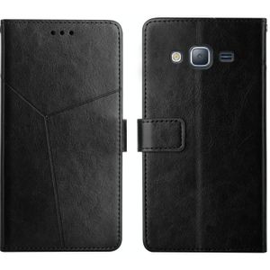 Voor Samsung Galaxy J2 Prime Y Stitching Horizontal Flip Leather Phone Case