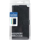 Voor Samsung Galaxy A53 5G Goospery Blue Moon Crazy Horse Texture Lederen Telefoonhoes (Zwart)