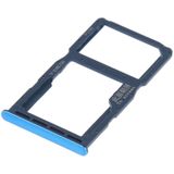 SIM-kaart lade + SIM-kaart lade/micro SD-kaart voor Huawei P30 Lite (blauw)