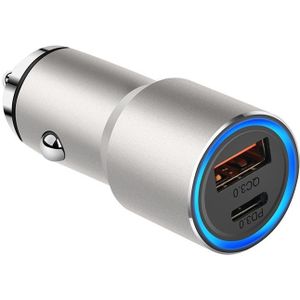 ACC-198 PD 20W + QC3.0 38W Dual Ports Metal Car Charger