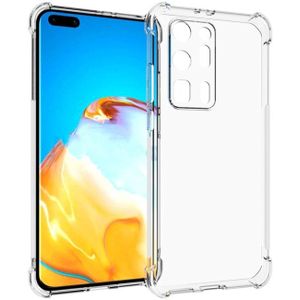 Voor Huawei P40 Pro+ Shockproof Antislip Waterproof Thickening TPU Protective Case(Transparant)