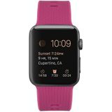 Silicone Replacement Strap Watchband For Apple Watch Series 6 &amp; SE &amp; 5 &amp; 4 40mm / 3 &amp; 2 &amp; 1 38mm(Barbie Pink)