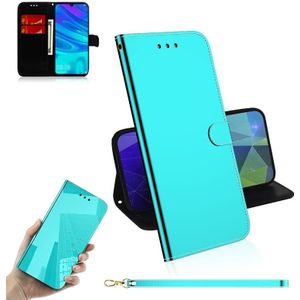 Voor Huawei Enjoy 9s / Honor 10i / 20i / 20 Lite / P Smart Plus 2019 Mirror-like Magnetic Attraction Horizontal Flip Leather Case with Lanyard  Support Holder &amp; Card Slot &amp; Wallet(Mint Green)