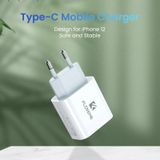 FLOVEME 20W PD 3.0 Travel Fast Charger Power Adapter  EU Plug (Wit)