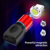 4 in 1 3A 8 Pin &amp; USB-C / Type-C &amp; Micro USB Zink Legering Magnetische oplaadkop + Micro USB Magnetic Charging Adapter Set(Zilver)