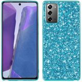 Voor Samsung Galaxy Note20 Ultra Glitter Powder Shockproof TPU Beschermhoes(Blauw)