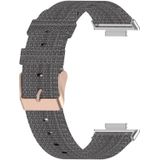For Huawei Watch Fit 2 Nylon Woven Watch Band(Dark Grey)