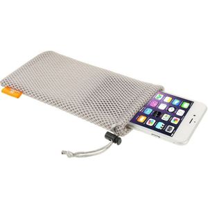 HAWEEL Nylon universele hoes met sluit koord voor iPhone 6 Plus &amp; iPhone 6S Plus / 5.5 inch mobiele telefoon  Afmeting: 18.5cm x 9cm(grijs)