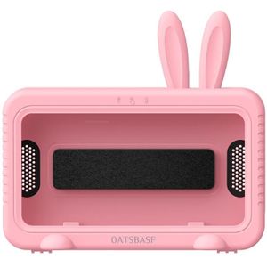 Oatsbasf Schattig konijntje Badkamer Telefoon Houder Waterdichte Box Wall Mounted Phone Case Bracket (Pink)