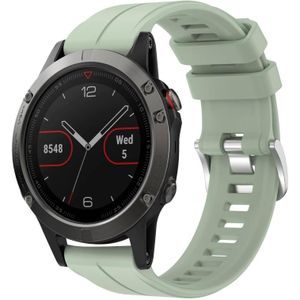 Voor Garmin Fenix 5 22mm Solid Color Silicone Watch Band