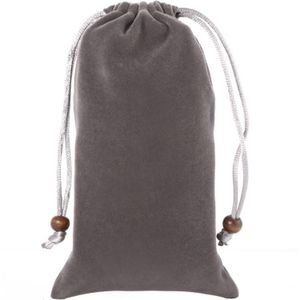 universeel Leisure Cotton Flock kleding Carry Bag met Lanyard voor iPhone 6 / 6S / Samsung Galaxy S6 / S5 / G900 / S IV / i9500 / SIII / i9300(koffie kleur)