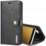 DG. MING voor Galaxy A8 PLUS (2018) Crazy Horse textuur horizontale Flip afneembare magnetische beschermhoes met houder &amp; kaartsleuven &amp; Wallet(Black)