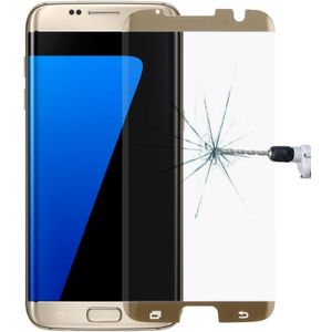 Voor Galaxy S7 Edge / G935 0 26 mm 9H oppervlaktehardheid gebogen oppervlak niet-volledig scherm getemperd glas Film(Gold)