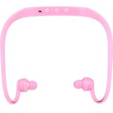 506 leven waterdichte Sweatproof Stereo draadloze sport oordopjes koptelefoon In-ear Headphone Headset met Micro SD-kaartsleuf  voor slimme telefoons &amp; iPad &amp; Laptop &amp; Notebook &amp; MP3 of andere Audio-apparaten  maximale SD Card Storage: 8GB(Pink)