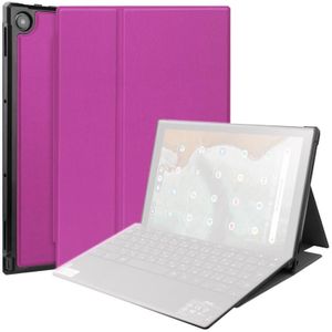 For Asus Chromebook Detachable CM3000DVA-HT0019 TPU Horizontal Flip Leather Case with Pen Slot &amp; Holder(Purple)