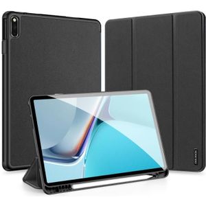 Voor Huawei MatePad 11 2021 DUX DUCIS DOMO-serie Horizontale Flip Magnetische PU-lederen tas met drie-vouwbare houder