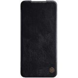 Voor Xiaomi Mi Poco X3 / NFC NILLKIN QIN-serie Crazy Horse Texture Horizontale Flip Lederen case met kaartsleuf(Zwart)