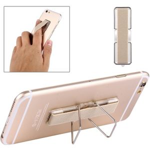 2 in 1 verstelbare universele Mini zelfklevende houder standaard + Slim vinger Grip  grootte: 7.3 x 2.2 x 0.3 cm  voor iPhone  Galaxy  Huawei  Xiaomi  LG  HTC en Tablets(Gold)