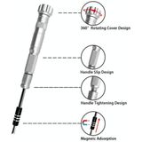 OBADUN 9802B 52 in 1 Aluminiumlegering Handvat Hardware Tool Schroevendraaier Set Home Precisie Schroevendraaier Mobiele Telefoon Demontage Tool (gele doos)