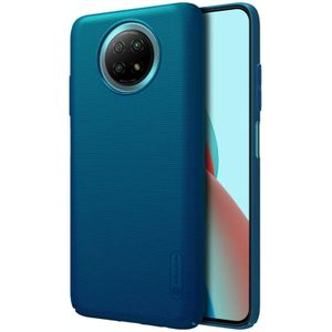 Voor Xiaomi Redmi Note 9 5G NILLKIN Frosted Concave-convex Texture PC Protective Case (Peacock Blue)