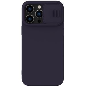 For iPhone 14 Pro NILLKIN CamShield Liquid Silicone Phone Case (Deep Purple)