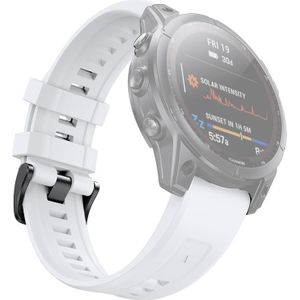 Voor Garmin Fenix 7 Quick Release Silicone Watchband (White)