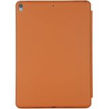 Voor iPad Air 3 10 5 inch horizontale flip smart leather case met drie opvouwbare houder (Oranje)