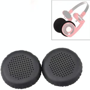 2 stuks voor KOSS PP/SP geperforeerde ventilatie versie eiwit lederen cover hoofdtelefoon beschermende cover earmuffs (zwart)