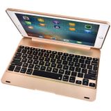 Voor iPad Pro 9 7 inch / iPAD Air 2 horizontale Flip Case + Bluetooth Keyboard(Gold)