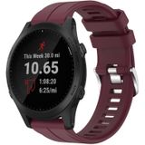 Voor Garmin Forerunner 945 22 mm Solid Color Silicone Watch Band (Bourgondië)