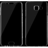 Voor de Galaxy A3 (2016) / A310 0 75 mm ultra-dunne transparante TPU dubbelzijdige beschermende Case (transparant)