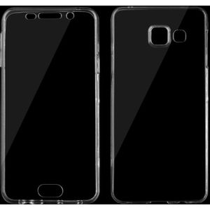Voor de Galaxy A3 (2016) / A310 0 75 mm ultra-dunne transparante TPU dubbelzijdige beschermende Case (transparant)