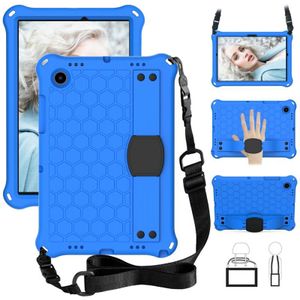 Voor Galaxy Tab A8 10.5 2021 X200 / X205 Honeycomb Eva + PC Tablet Case met riem (blauw + zwart)