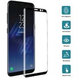 25 stuks voor Galaxy S8 plus/G9550 0.3 mm 9H oppervlakte hardheid 3D gebogen Silk-Screen volledig scherm gehard glas screen protector (zwart)