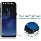 25 stuks voor Galaxy S8 plus/G9550 0.3 mm 9H oppervlakte hardheid 3D gebogen Silk-Screen volledig scherm gehard glas screen protector (zwart)