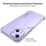 Hat-Prince Enkay Clear TPU Schokbestendig Zachte Case Drop Protection Cover + Clear HD gehard glasbeschermerfilm voor iPhone 13 Mini