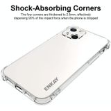 Hat-Prince Enkay Clear TPU Schokbestendig Soft Case Drop Protection Cover + Full Coverage Gehard Glas Protector Film voor iPhone 13